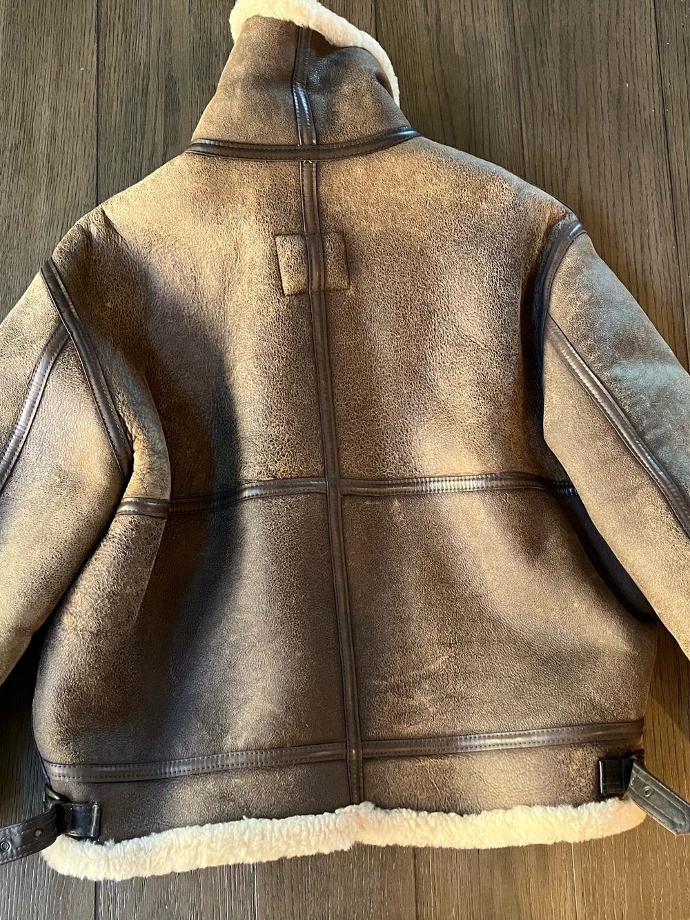 Schott NYC Classic B-3 Sheepskin Leather Bomber Jacket - Picture 12 of 16
